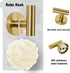 AGKXHDEC 5-Piece Set, Set Set 2 Towel Racks for Bathroom, Stainless Steel Bathroom Accessories Bathroom Towel Holder