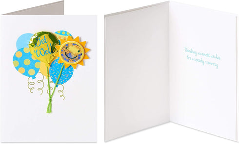 Papyrus Get Well Soon Cards, Remedies and Balloons (Count: 2)