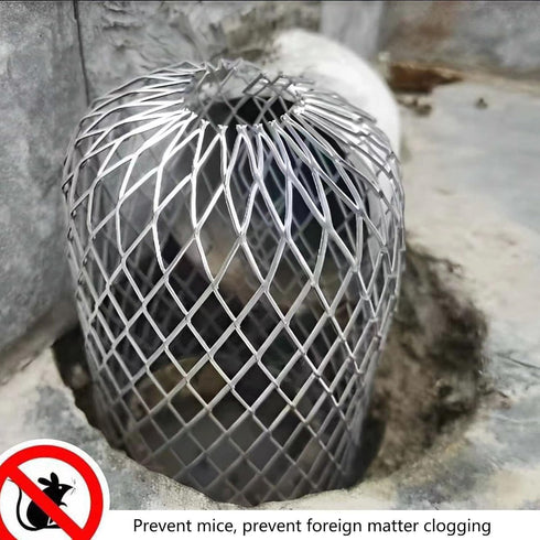4 Pcs Gutter Downspout Guards 3.5 Inch Aluminum Leaf Filter Strainer for Preventing Blockage Leaves Debris