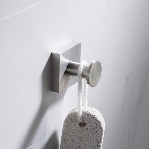 Kraus Ventus Bathroom Robe and Towel Hook - Brushed Nickel Finish, KEA-17701BN