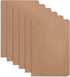 Blue Summit Supplies Travel Journals, Bulk 6 Pack Journal Set with Lined Paper, Lightweight Journal with Kraft Paper Covers, 8.25” x 5.5” (21cm x 14cm), 60 Pages, Set of 6