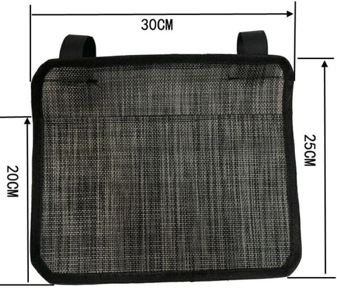 Floweringbeter Multi Pocket Storage Bag For Table And Chair Side With Secure Fit Straps Large Magazine Compartment