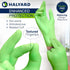 3.5 9.5 Inches, 200 HALYARD FLEXAPRENE Green Exam Gloves - mil, Green, Medium, Box of - Made with Chloroprene
