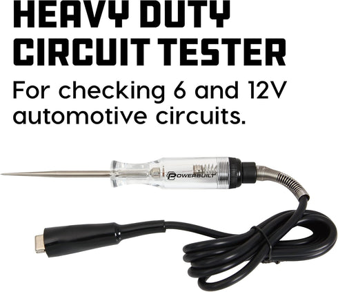 Powerbuilt 648341 Heavy Duty Circuit Tester by Powerbuilt