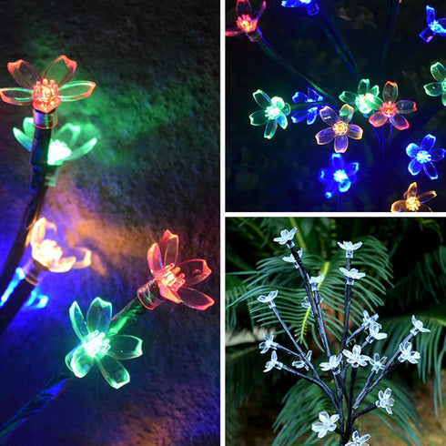 Generic Ip42, Solar Lights with Flower Shape, Solars Garden Light Waterproof Colorful Solar Stake Lights Outdoor