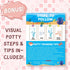 SCRTJSER Set, Best Potty Training Sticker Chart with Stickers Toddler Potty Chart Sticker Potty Training Sticker