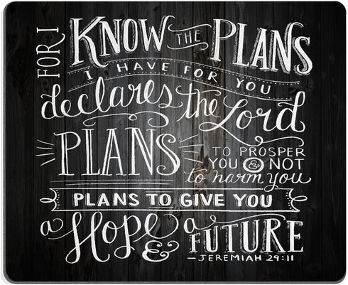 Smooffly Custom Gaming Mouse Pad, Vintage Bible Verse Quotes on Deadwood, Non-Slip Thick Rubber
