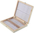 Acogedor Microscope Slides Storage Box, 100-Places Wooden Box with Lock for Lab Glass Prepared Slides