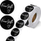 Zonon 1000-piece 1.5-inch Customer Appreciation Stickers, Self-Adhesive Round Labels for Packing and Mailing