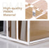 SANRUI Acrylic File Mail Desktop Organizer - 3 Compartments Clear Desk Letter Sorter for Office Documents