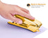 Bostitch Office Ascend 3 in 1 Stapler, Integrated Remover & Staple Storage, 420 Staples Included, Gold Chrome
