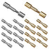 16 Sets Brass Bracket Bolt Fasteners and Stainless Steel Bracket Bolt Fasteners Tool Knife Handle Pins Knife Making Supplies Tactical Lock Rivets Knife Screws, Head Diameter 6 mm