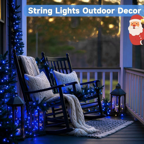 144FT 2 Pack 400LED 8 Extra-Long Solar String Lights for Outside, Solar Fairy Lights Outdoor Waterproof, Copper Wire
