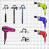6PCS Pegboard Drill Holder | Pegboard Hooks and Accessories for Tool Storage and Display