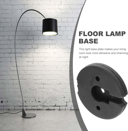 STOBAZA Desk Lamp Floor Lamp Base, Counterweight Table Lamps Part Round Lamp Chassis Iron Lightweight Bracket
