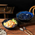 TROSIQUANJIA commercial -7-inch 450ml) Japanese-style minimalist kiln blue ceramic salmon sashimi ice tray trumpet