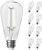 Feit Electric ST19 Vintage Edison LED Light Bulb, 60W Equivalent, Dimmable, 5000K Daylight, 800 Lumens, 8 Pack