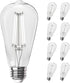 Feit Electric ST19 Vintage Edison LED Light Bulb, 60W Equivalent, Dimmable, 5000K Daylight, 800 Lumens, 8 Pack