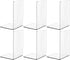 SUOXING 6 PCS Clear Acrylic Book Ends for Shelves Decorative,Invisible Book Stopper