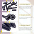 Swpeet 25Pcs M6x45mm Carbon Steel Black Hex Drive Socket Cap Bolts, Barrel Nuts Assortment Kit with Allen Wrench