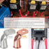 Bare Copper Cable Lugs, 10pcs 4 AWG-5/16" 90 Degree Bent Battery Lugs with 10pcs 3:1 Heat Shrink Tubing