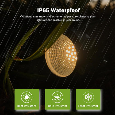 10W 12/24V 2700K IP65 4 Pack Low Voltage Landscape Lights, Warm White Landscape Lighting, Waterproof Outdoor LED