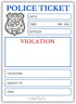 Lucky Play Co. Police Officer Play Notepad for Kids Pretend Police Law Enforcement Ticket Imaginative