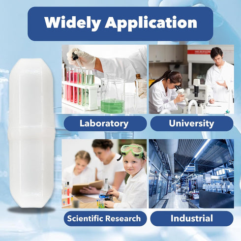 Magnetic Stir Bars 20pcs PTFE Magnetic Stirrer Mixer Bar, 20 mm/0.8 Inch Laboratory Stirrer Mixer Bar