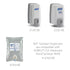 1000 mL (Pack 1) 2120-06 PURELL NXT Push-Style SPACE SAVER Sanitizer Dispenser, Dove Grey, for PURELL NXT Sanitizer Gel