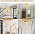 Dimmable, Natural Alabaster Wall Sconce Antique, Square Marble Wall Lighting LED Alabaster Wall Lamp Fixture