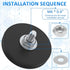 MLYNZXJSY 12 Pack M6 1.69 Inch (12 Pack) Rubber Coated Magnets Rock Light Magnets Mounting Magnet Thread Stud Magnetic