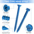 360 PCS Concrete Screws Assortment Kit, 1/4 3/16 Flat & Hex Head Masonry Screws and Anchors, Length 1-1/4" to 2-1/4"