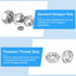 30Pcs Hex Nuts Assortment Kit, 1/2"-13 Hex Nuts with 1/2 Flat Washers & Split Lock Washers, 304 Stainless Steel Hardware