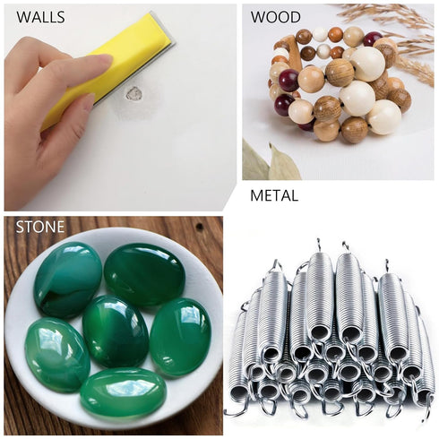 Mini Sander for Small Projects with 240 Grit Hook and Loop Sandpaper, Precision Woodworking Tool Kit