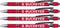 Ohio State Soft Touch Coated Metal Pen 4 Pack (4043) - Red, Multi