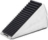 Heavy Duty Silver Door Stopper, Metal Rubber Wedge, Large Door Stop for Bottom of Door, Suits Any Heavy Door Gap