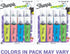 Sharpie Highlighter, Clear View with See-Through Chisel Tip, Assorted, 8 Count