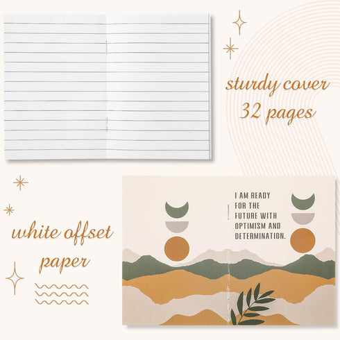 Tatuo 24 Pcs Positive Affirmation Notebooks, Inspirational Quote Small Motivational Journals for Women Men