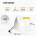 Par38 Flood Light Bulbs, 15W (150W Equivalent), 5000K Daylight, Dimmable LED Flood Light, E26, 2 Pack