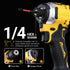 Set, 12PCS, 2-inch S2 1/4" Set, Set, Impact Hex Head Allen Wrench Drill Bit (SAE), Premium Steel Hex-Shank Hex Bit CNC