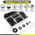 175Pcs Rubber Washers Assortment Kit, 7 Sizes for Household Faucet Plumbing