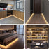 Dimmable 16.4ft 3000K WOBANE LED Strip Lights, Motion Sensor Light Strip with Remote and Adapter, Night Light