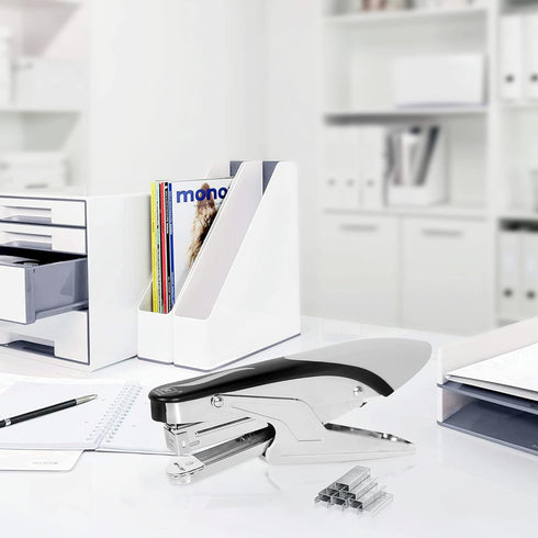 Heavy Duty Stapler with 1000 Staples, 20 Sheet Capacity, Office Desk Stapler for Home, School, Warehouse, Handmade, No