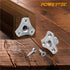 POWERTEC 5/16-18 T Nuts, 8 Pcs | Screw-On Tee Nuts for Wood Working, Rock Climbing Holds, and Furniture