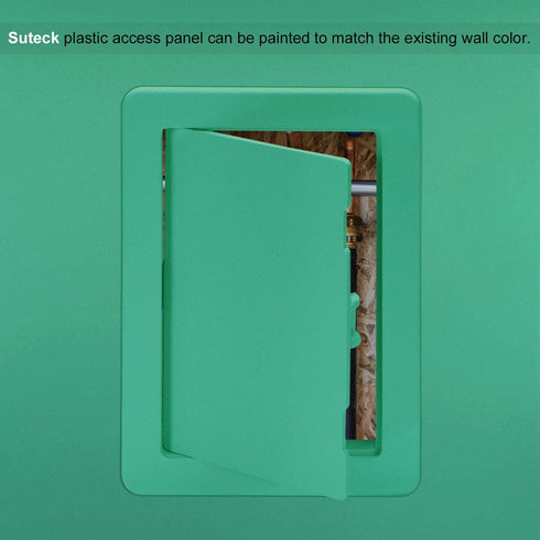 Suteck Plastic Access Panel for Drywall Ceiling, 4 x 6 Inch, Reinforced Plumbing Wall Access Doors, Removable