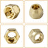 A.I.FORCE Set 45 (3/8", 5 Pack) Premium Brass Flare Nut - SAE Flare Tube Fittings for Air Conditioning & Copper Pipe