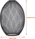 8.26X5.90X5.90In Iron Wire Lampshade Pendant Light Cover Vintage Cage Style Lamp Shade for Home Bar Bedroom Study