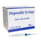 100 Pack 3ml 23Ga Plastic Syringe with Measurement for Scientific Labs, Industrial Dispensing, Disposable Individually