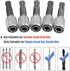 Mesee 5 Pieces SDS-Plus Shank Drill Chuck Adapters, SDS PLUS to 1/4" Hex Socket Adapter Converter for Electric Hammer