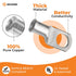 SELTERM 10pcs 2 AWG-1/2 Stud Tinned Copper Wire Lugs - Heavy Duty Battery Cable Ends, UL Battery Lugs